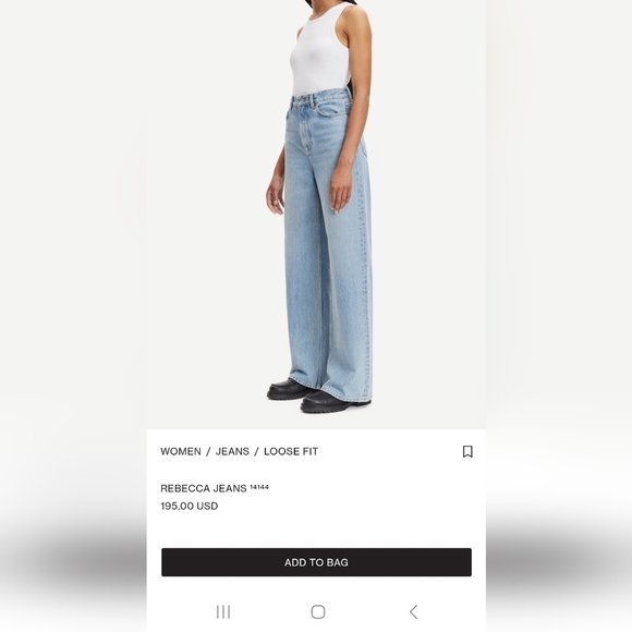 Samsoe Samsoe Rebecca vintage legacy Jeans NWT  style 14144 size 30/32 - Picture 2 of 11